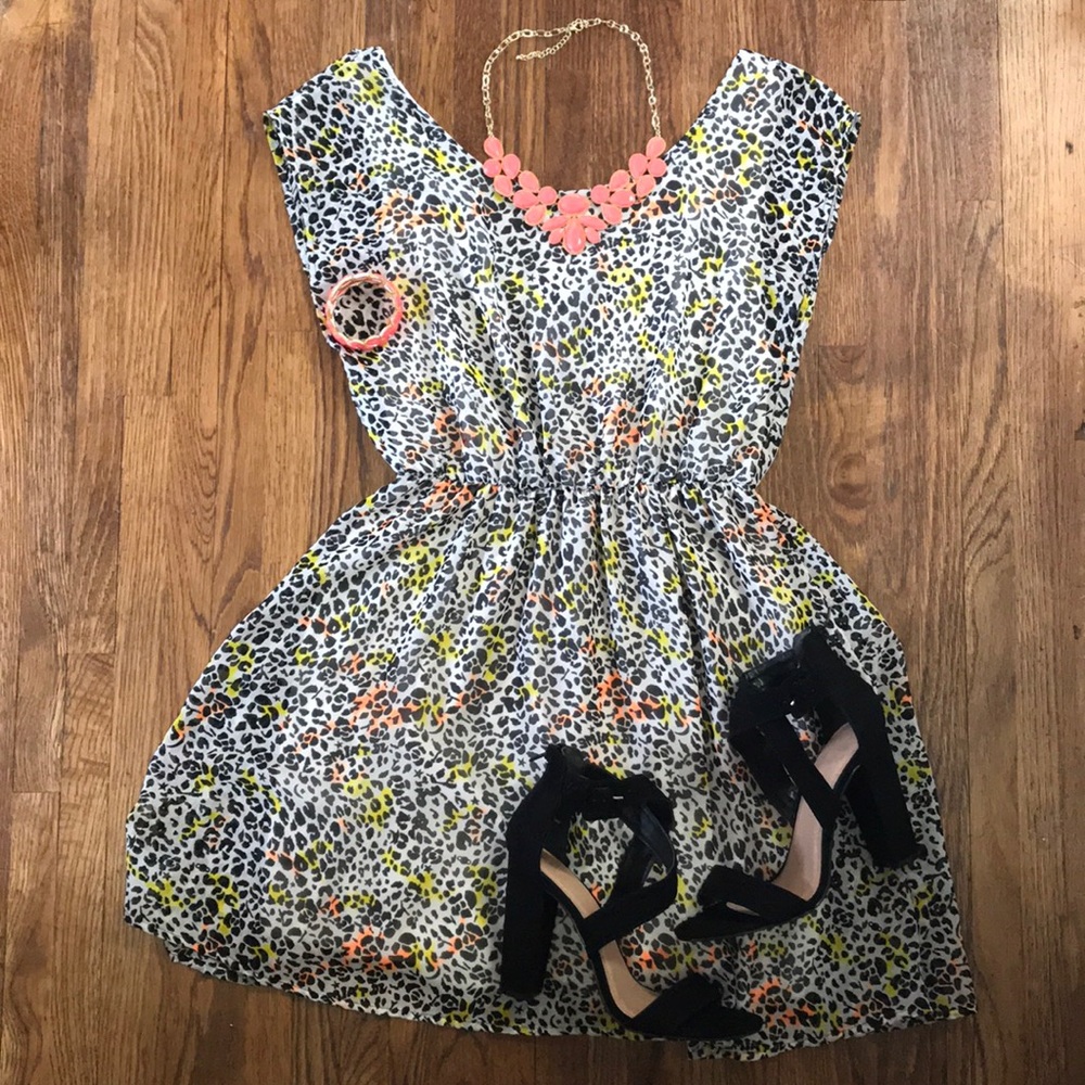 Animal print dress